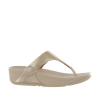 Fitflop sandalo infradito lulu in pelle metal da donna