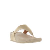 Fitflop sandalo infradito lulu in pelle metal da donna