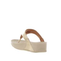 Fitflop sandalo infradito lulu in pelle metal da donna