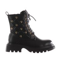 Gaudì anfibio in pelle con logo lettering da donna