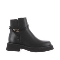 Gaudì stivaletto in pelle con zip e inserto elastico da donna
