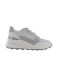 Geox sneaker ec13 in camoscio e mesh da donna