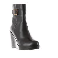 Geox stivaletto con zeppa manilva in pelle da donna