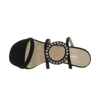 Gianmarco f. mules in suede con pietre decorative da donna