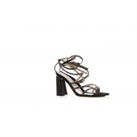 Gianmarco f. sandalo in suede con pietre multicolor da donna