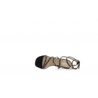 Gianmarco f. sandalo in suede con pietre multicolor da donna