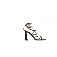 Gianmarco f. sandalo in suede con pietre multicolor da donna