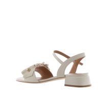 Gianmarco sorelli sandalo in pelle con rouches da donna