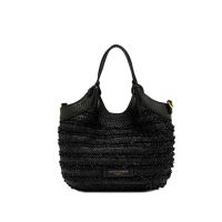 Gianni chiarini borsa dua in pelle e rafia da donna