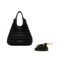 Gianni chiarini borsa dua in pelle e rafia da donna