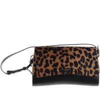 Gianni chiarini borsa keira in pelle con patta in cavallino da donna