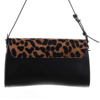 Gianni chiarini borsa keira in pelle con patta in cavallino da donna