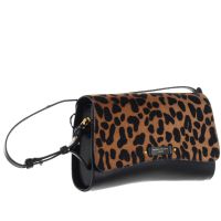 Gianni chiarini borsa keira in pelle con patta in cavallino da donna