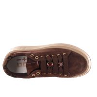 Gio+ sneaker in camoscio con dettaglio gioiello da donna