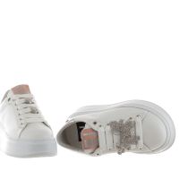 Gio+ sneaker in pelle con accessorio gioiello da donna