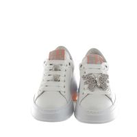 Gio+ sneaker in pelle con accessorio gioiello da donna