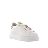 Gio+ sneaker in pelle con accessorio gioiello da donna