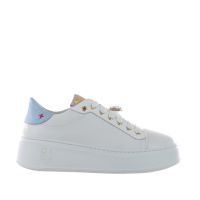 Gio+ sneaker in pelle con accessorio gioiello da donna