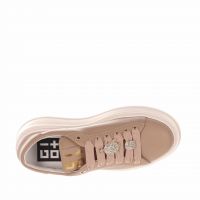 Gio+ sneaker in pelle con accessorio gioiello da donna