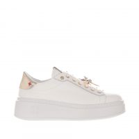 Gio+ sneaker in pelle con dettaglio gioiello da donna