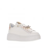 Gio+ sneaker in pelle con dettaglio gioiello da donna