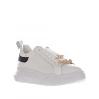 Gio+ sneaker in pelle con pietre da donna