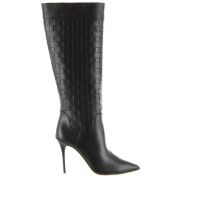 Gold rouge stivale in pelle intrecciata da donna