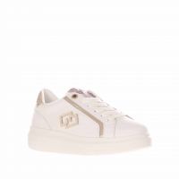 Gold&gold sneaker in pelle con inserti a contrasto da donna