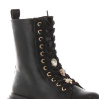 Gold&gold stivaletto allacciato in pelle da donna