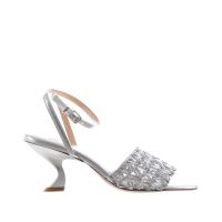 G.p. per noy scarpa argento pelle   da donna