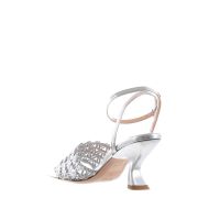 G.p. per noy scarpa argento pelle   da donna