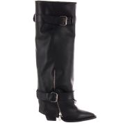 G.p. per noy stivale in pelle con zip e cinturino  da donna