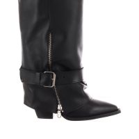 G.p. per noy stivale in pelle con zip e cinturino  da donna
