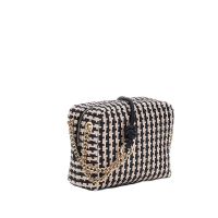 Guess borsa camera bag mirema in similpelle intrecciata da donna