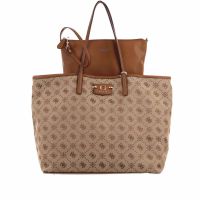 Guess borsa tote neda large 2 in canvas e similpelle da donna