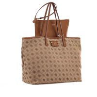 Guess borsa tote neda large 2 in canvas e similpelle da donna