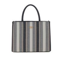 Guess borsa tote nicolette in canvas e similpelle da donna