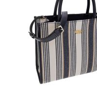 Guess borsa tote nicolette in canvas e similpelle da donna