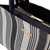 Guess borsa tote nicolette in canvas e similpelle da donna