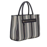 Guess borsa tote nicolette in canvas e similpelle da donna