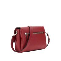 Guess crossbody gregoria flap in similpelle saffiano da donna