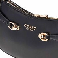 Guess lorelei top zip shoulder bag da donna