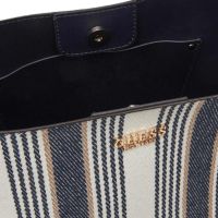 Guess secchiello nicolette large in canvas e similpelle da donna