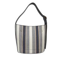 Guess secchiello nicolette large in canvas e similpelle da donna