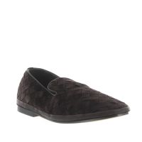 Henderson mocassino in camoscio intrecciato da uomo