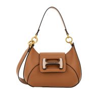 Hogan hobo mini h-bag in pelle martellata da donna