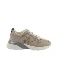 Hogan sneaker active one h385 in suede da donna