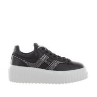 Hogan sneaker h-stripes in nappa con h in strass da donna