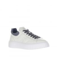 Hogan sneaker h-stripes in nappa e nabuk da uomo
