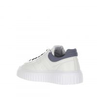 Hogan sneaker h-stripes in nappa e nabuk da uomo